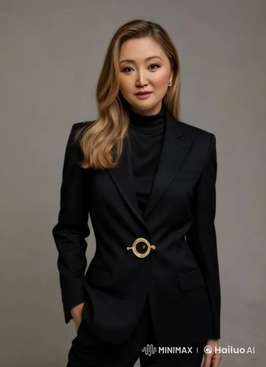 Woman in Black Suit Walks Confidently to Meeting – AI Generated Video | Hailuo AI