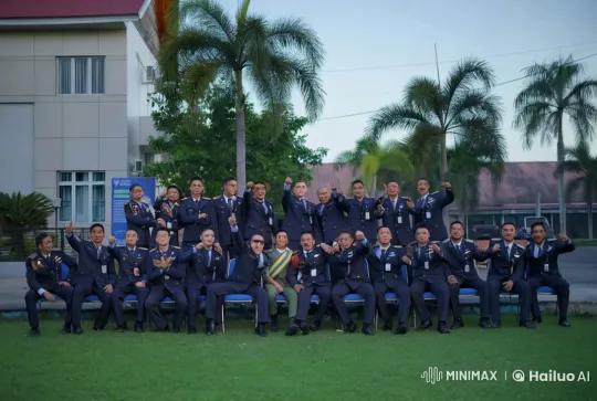 Live2D Animated Cadets Perform Dynamic Kungfu – AI Generated Video | Hailuo AI