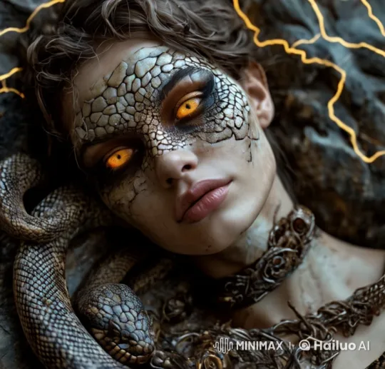 Mystical Serpent on Nature-Inspired Choker Necklace – AI Generated Video | Hailuo AI