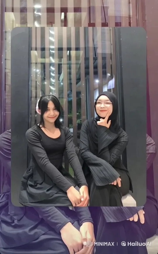 Live2D Animation: Two Women's Attire Transition – AI Generated Video | Hailuo AI