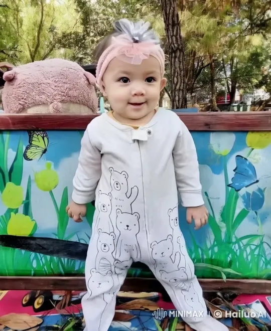 Child Demonstrates Playful Kung Fu Skills in Cartoon-Themed Setting – AI Generated Video | Hailuo AI