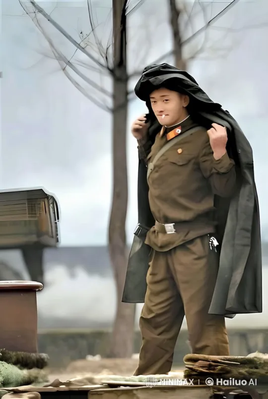 Military Figure Prepares in Static Outdoor Scene – AI Generated Video | Hailuo AI