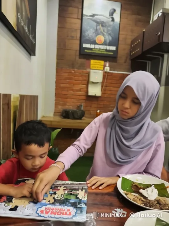 Child and Young Woman Transform into Kungfu Fighters in Animated Restaurant Scene – AI Generated Video | Hailuo AI