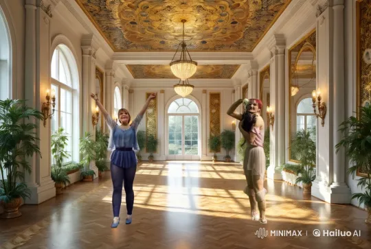 Women Dancing Twist Without Changing Appearance – AI Generated Video | Hailuo AI