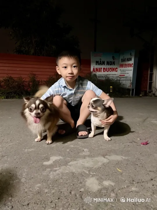 Child and Dogs Perform Comical Martial Arts – AI Generated Video | Hailuo AI