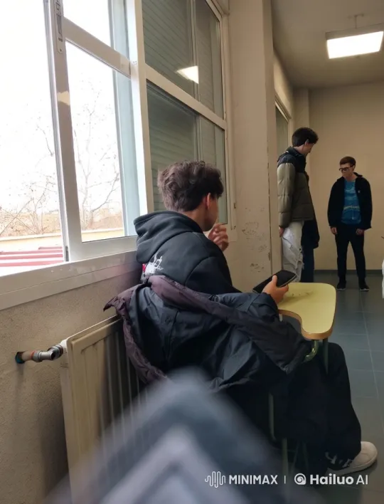 Intimate Moment: Men Kissing in School Setting – AI Generated Video | Hailuo AI