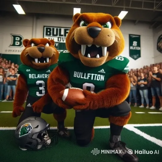 Hispanic Women Unmask Mascot Costumes in Cheerful Stadium – AI Generated Video | Hailuo AI