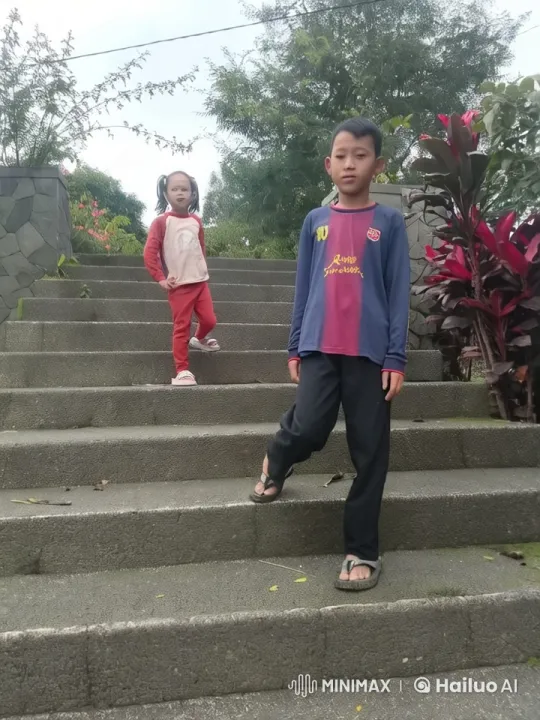 Children Practice Kungfu on Stone Stairs – AI Generated Video | Hailuo AI