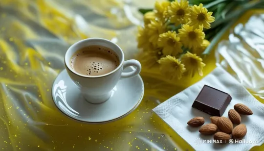 Coffee Art with Green Heart Stencil Display – AI Generated Video | Hailuo AI
