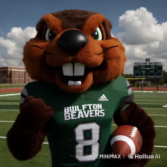 Buffton Beavers Mascot Reveals Hispanic Woman on Football Field – AI Generated Video | Hailuo AI