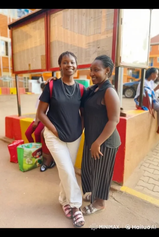 Two Women in Casual Stance with Outdoor Background – AI Generated Video | Hailuo AI