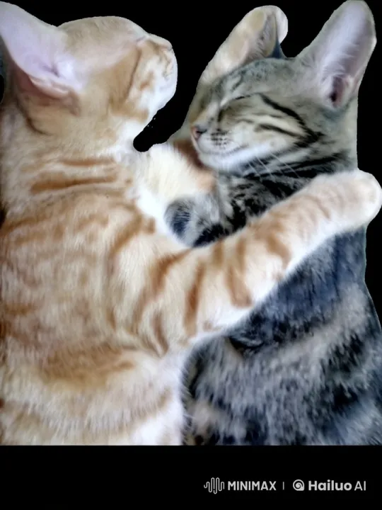 Cute Kittens Embrace and Chat in Live2D Animation – AI Generated Video | Hailuo AI