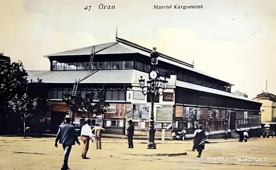 Vibrant Oran Market Scene in Live2D Animation – AI Generated Video | Hailuo AI