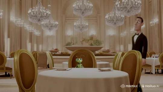 Cannibal Ant in Upscale Restaurant: A Surreal Encounter – AI Generated Video | Hailuo AI