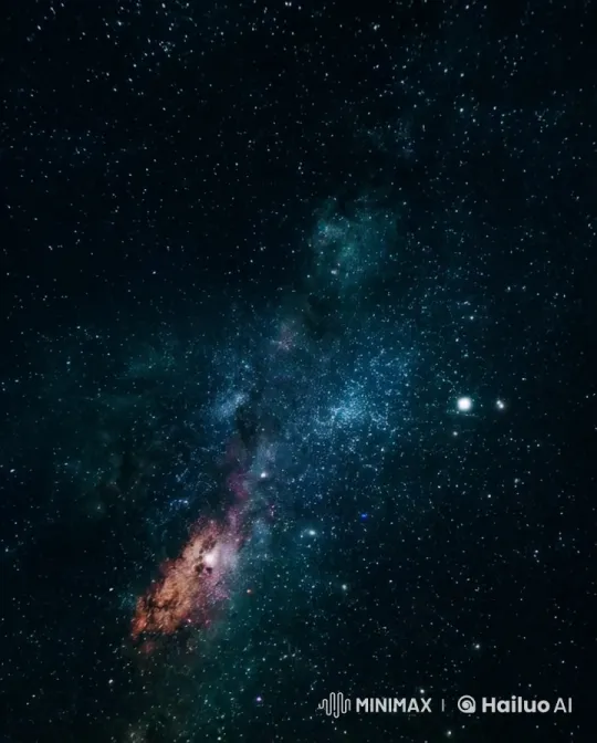 Starry Night Sky Display with Dynamic Nebula and Shooting Stars – AI Generated Video | Hailuo AI