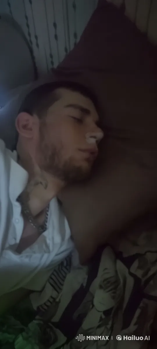 Live2D Animated Scene: Person in White Shirt on Bed – AI Generated Video | Hailuo AI