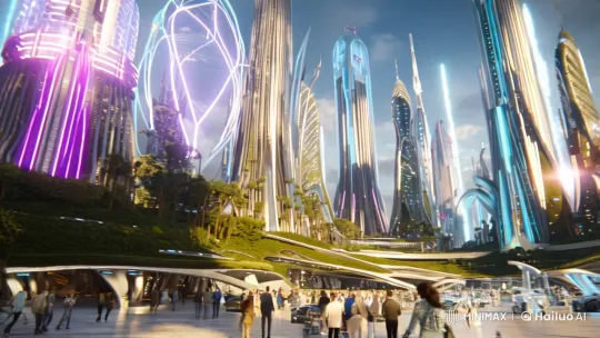Futuristic Cityscape of Earth in 2150 – AI Generated Video | Hailuo AI