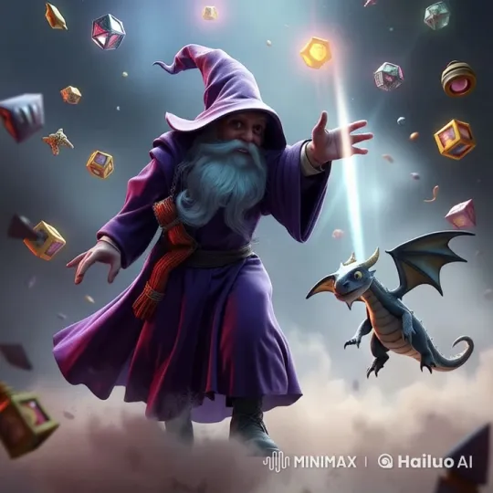 Wizard and Baby Dragon Run Through Magical World – AI Generated Video | Hailuo AI