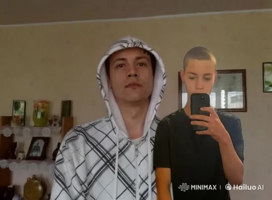 Cozy Room Selfie with Romantic Kiss in Live2D – AI Generated Video | Hailuo AI