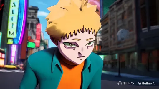 Young Man's Emotional Journey in Bustling Cityscape – AI Generated Video | Hailuo AI