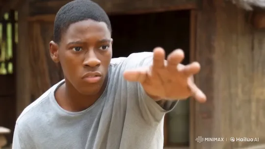 Young Kung Fu Practitioner Showcases Skills in Rustic Setting – AI Generated Video | Hailuo AI
