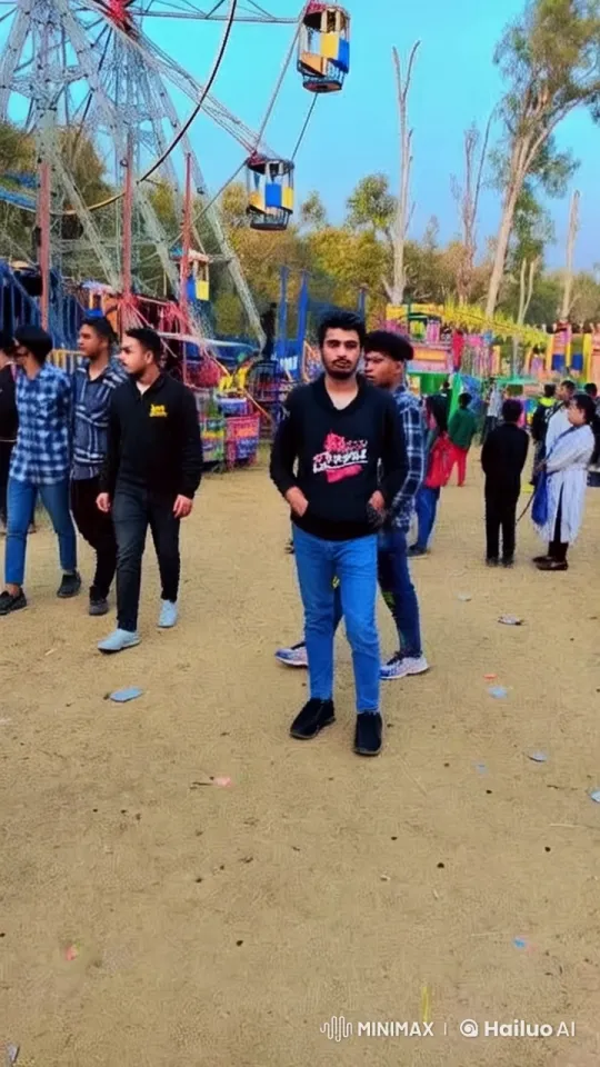Young Kungfu Fighter Showcases Skills at Fair – AI Generated Video | Hailuo AI