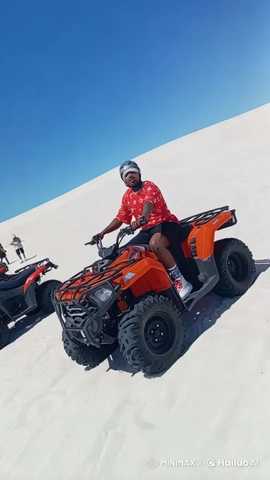 High-Speed ATV Chase Through Explosive Sand Dunes – AI Generated Video | Hailuo AI