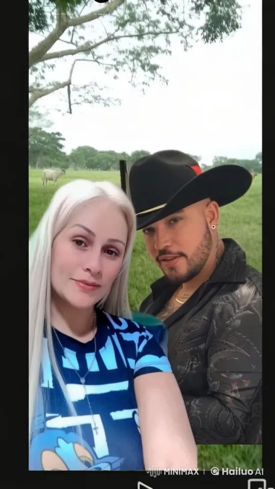 Romantic Couple Prepares for Kiss in Serene Countryside – AI Generated Video | Hailuo AI