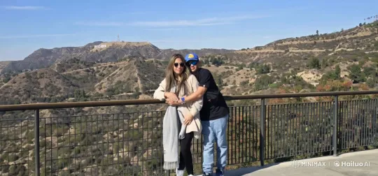 Couple Transforms into Kungfu Fighters in Hollywood Hills Background – AI Generated Video | Hailuo AI