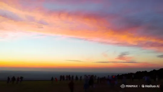 February Memories: A Serene Sunset Celebration – AI Generated Video | Hailuo AI