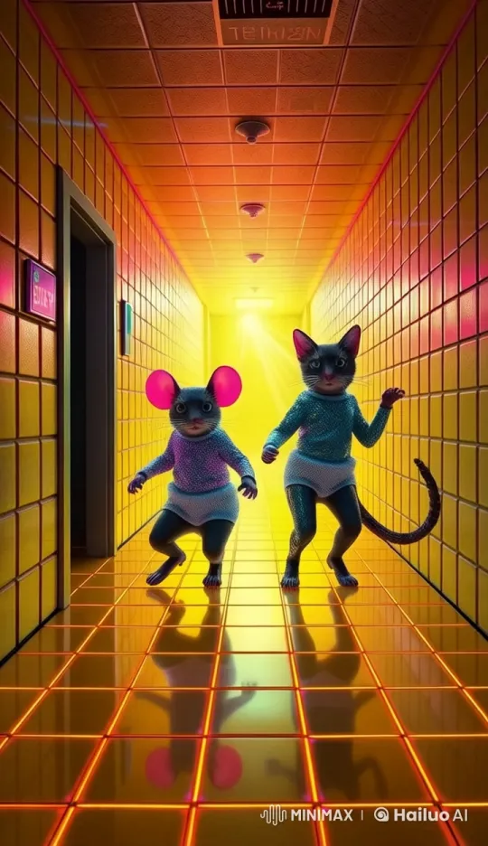 Surreal 1970s Disco Party in a Cosmic Liminal Space – AI Generated Video | Hailuo AI
