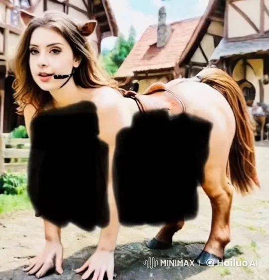 Centaur in Medieval Village: Realistic Blend of Human and Equine – AI Generated Video | Hailuo AI