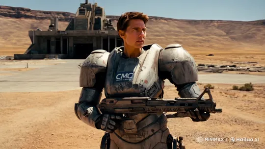 Future Soldier Guarding a Deserted Landscape – AI Generated Video | Hailuo AI