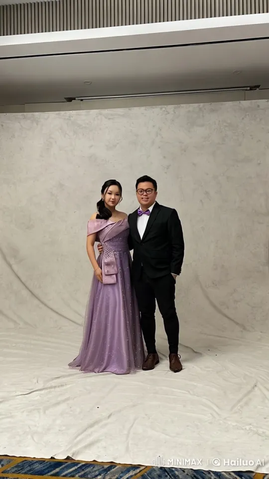 Lavender Gown and Black Suit: Dynamic Kungfu Performance – AI Generated Video | Hailuo AI