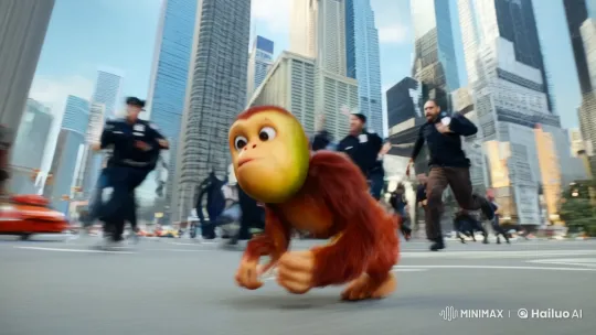 LeBron James Rescues Orangutan-Mango Fusion in Urban Chase – AI Generated Video | Hailuo AI