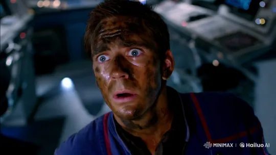 Fear and Exhaustion: A Man's Face in Close-Up – AI Generated Video | Hailuo AI