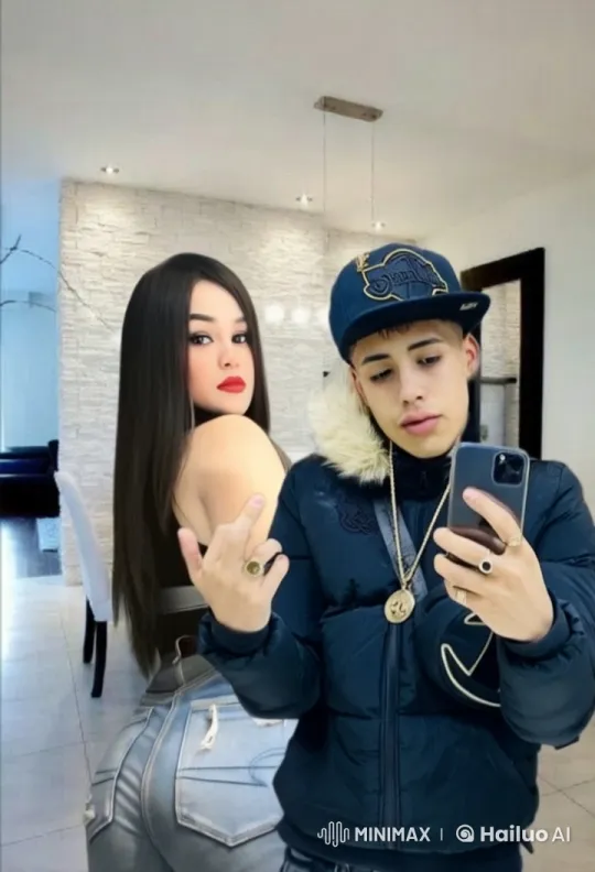 Couple Shares Tender Moment in Modern Living Room – AI Generated Video | Hailuo AI