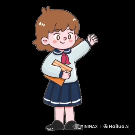 Live2D Animated Student Discusses with Realistic Gestures – AI Generated Video | Hailuo AI
