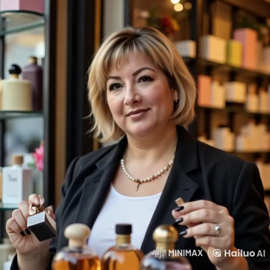 Woman Selects Perfumes with Grace in Live2D Animation – AI Generated Video | Hailuo AI