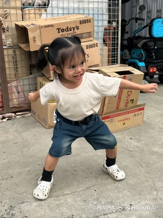 Energetic Child Practicing Kung Fu in Live2D Animation – AI Generated Video | Hailuo AI