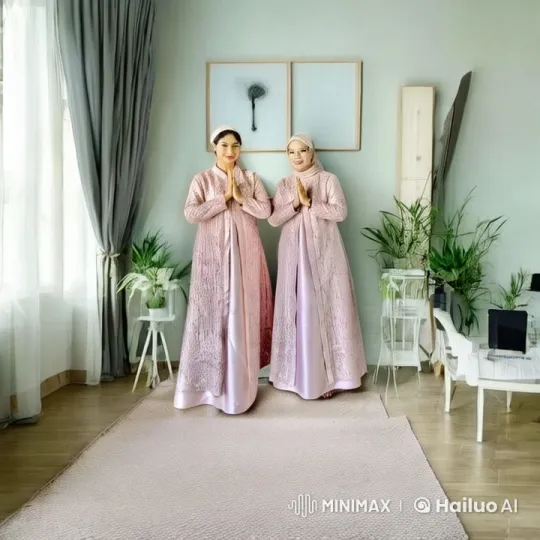 Elegant Individuals in Peaceful Traditional Setting – AI Generated Video | Hailuo AI