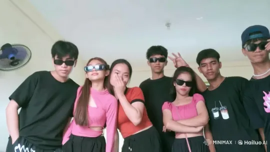 Seven Friends Perform Synchronized Kungfu in Live2D Animation – AI Generated Video | Hailuo AI