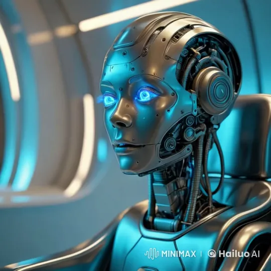 Futuristic Lifelike Robot in High-Tech Laboratory Setting – AI Generated Video | Hailuo AI