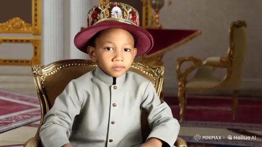 Young Boy in Luxury Room with Cash – AI Generated Video | Hailuo AI