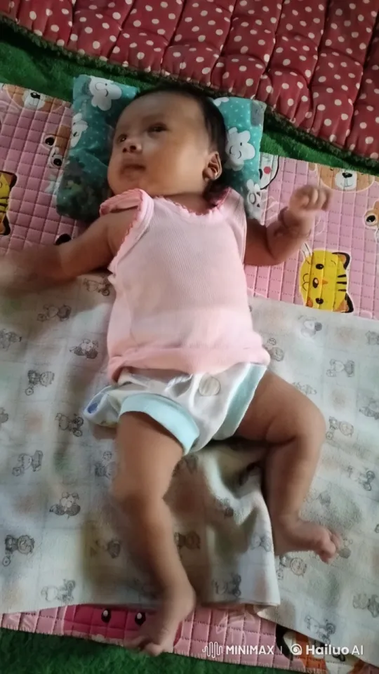 Baby Mimics Kungfu on Colorful Mat – AI Generated Video | Hailuo AI