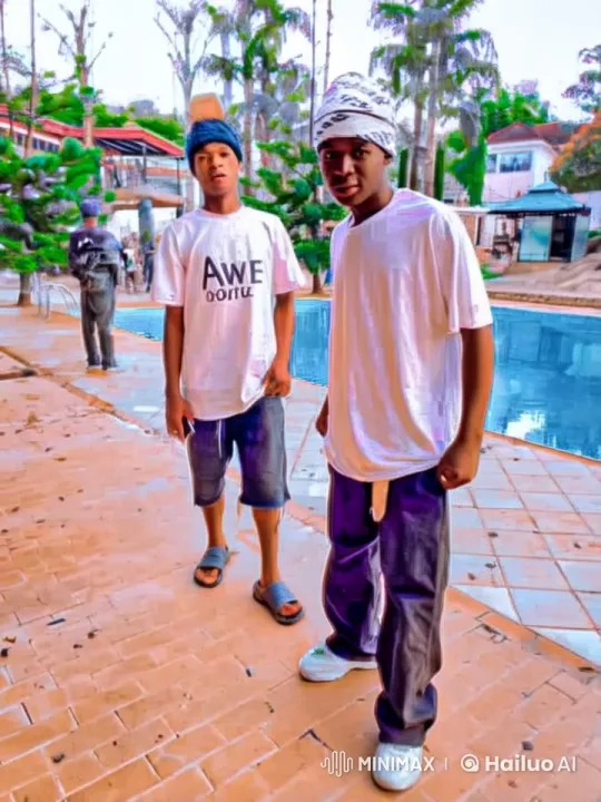 Casual Attire Kung Fu Duel Near Pool – AI Generated Video | Hailuo AI