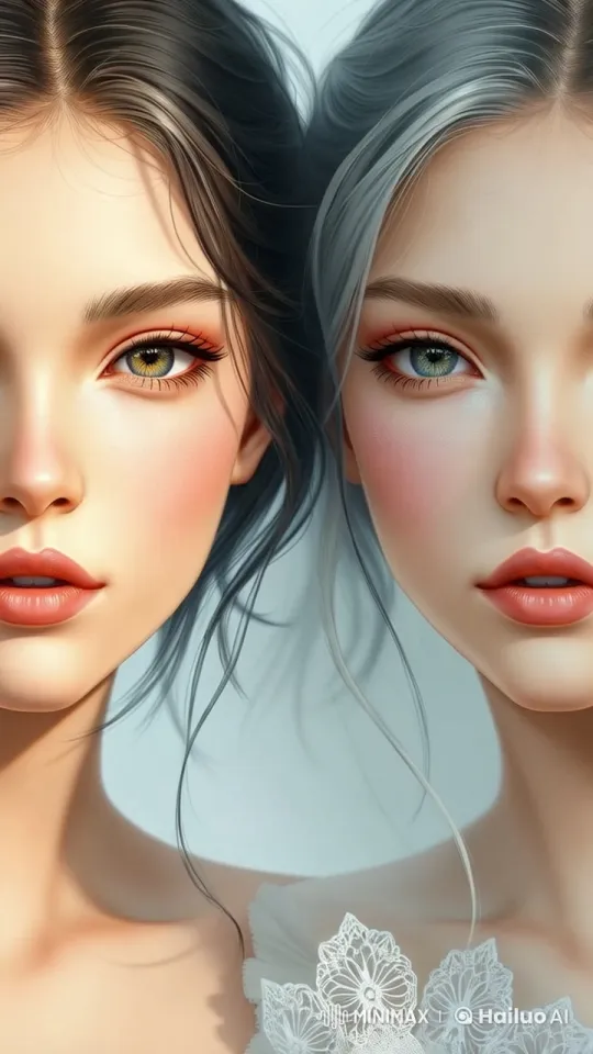 Serene Ethereal Girls in Lace - 4K Live2D Delight – AI Generated Video | Hailuo AI