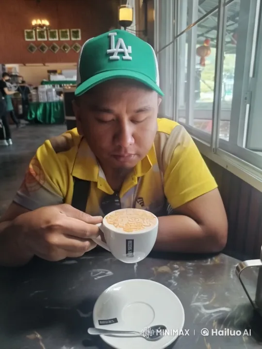 Minion Visits Person in Cozy Cafe – AI Generated Video | Hailuo AI