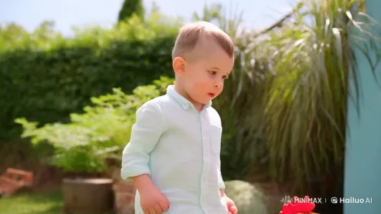 Boy Fights Chicken in Backyard Duel – AI Generated Video | Hailuo AI