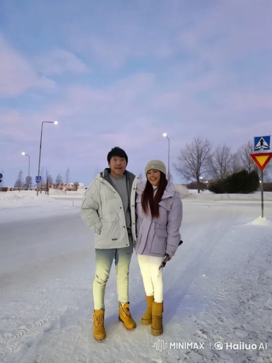 Energetic Kung Fu Duo in Winter Wonderland – AI Generated Video | Hailuo AI